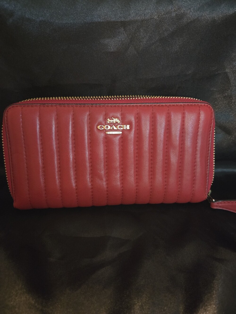 Coach Red Quilted Wallet